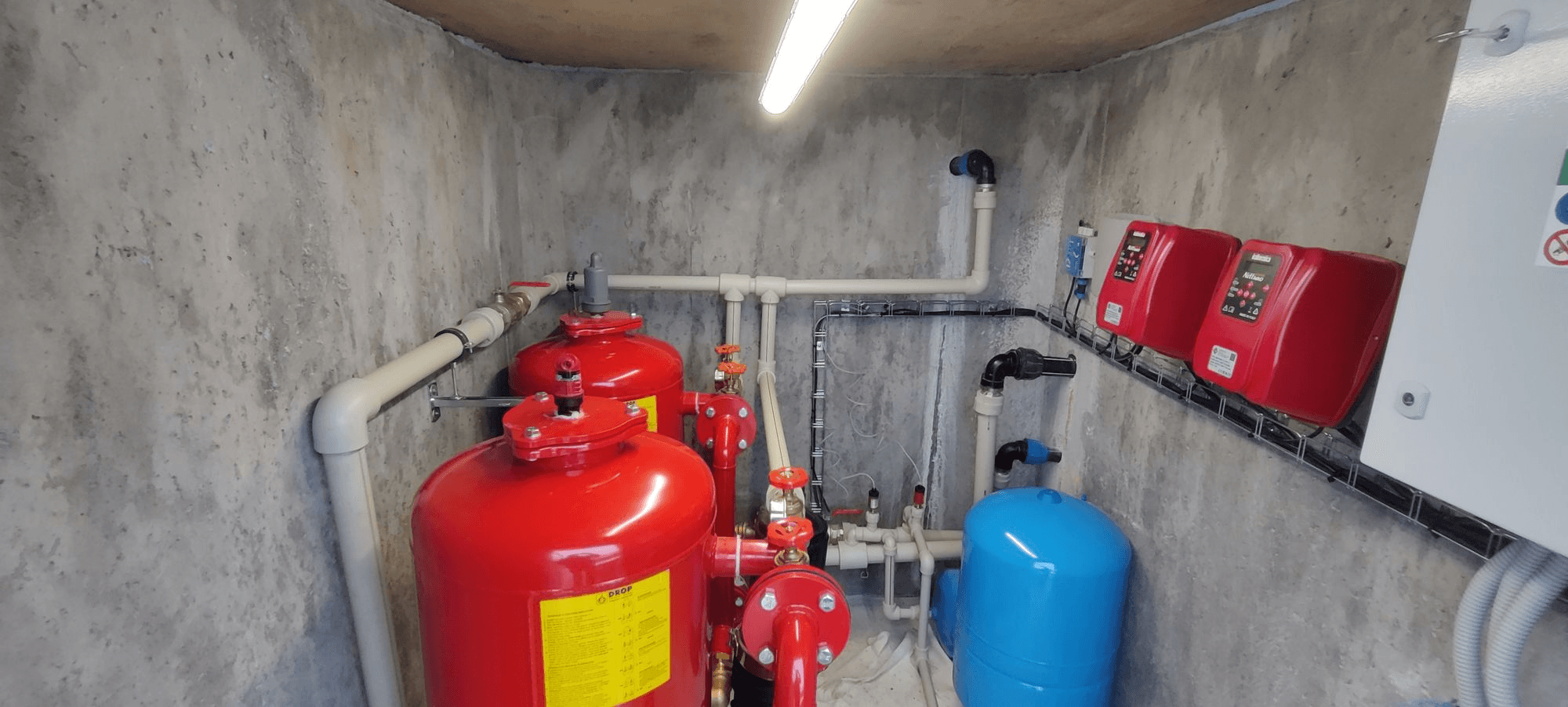 Reference Před-filtrace pro odčerpávání vody z nádrže