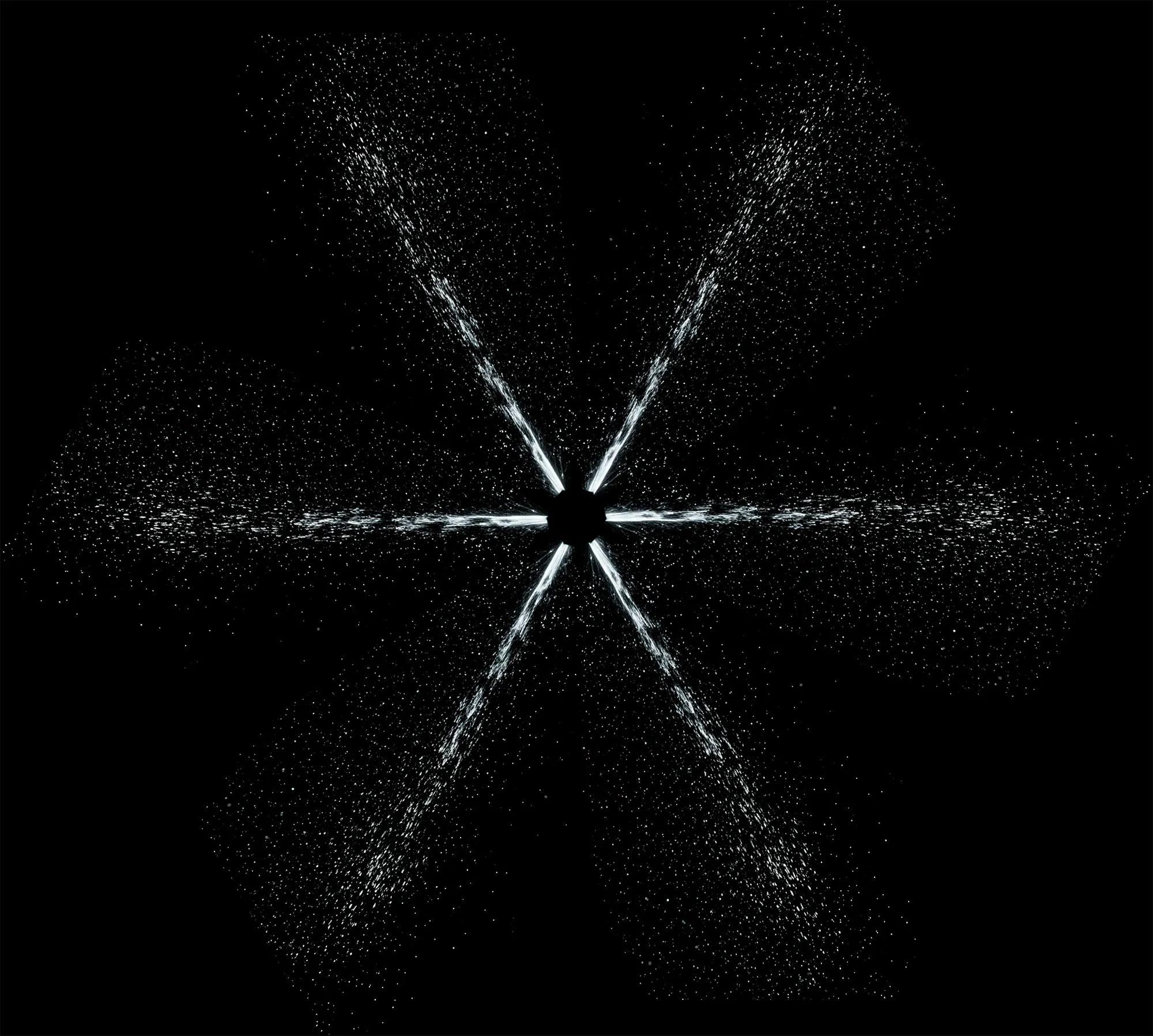 Hexagonální vzor s kapkami vody, symbolizující zavlažování zahrady